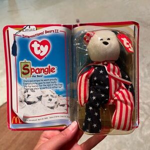 Spangle International Bear TY Beanie Baby